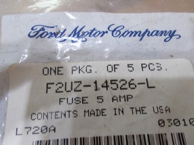 New Ford OEM Multi Purpose Fuse F2UZ-14526-L (pkg of 5)
