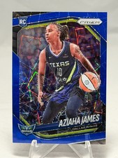2025 Panini Prizm WNBA Aziaha James Blue Velocity Prizm Rookie