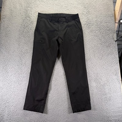Copper & Oak Pant Mens 34x30 Black Polyester Khakis Straight Utility Workwear