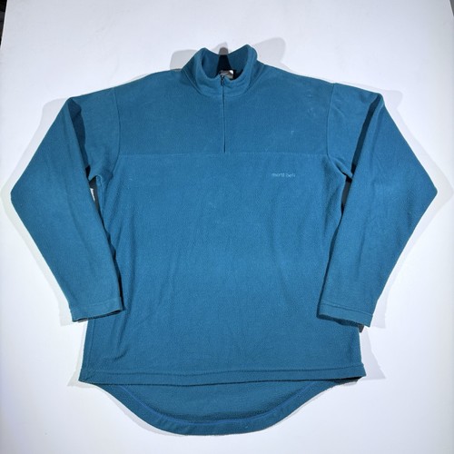 Mont-bell, Vintage Mont-Bell Half Zip Fleece Pullover / Made In USA / Men’s Medium