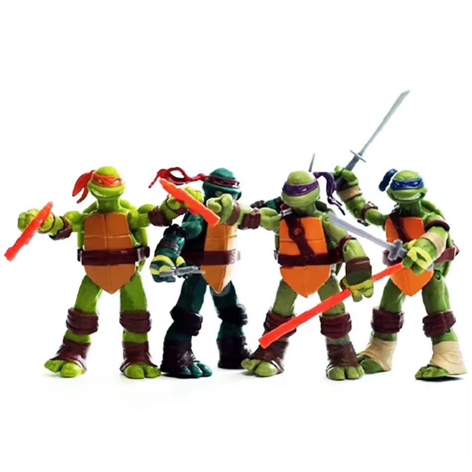Juego de 4 figuras de acción de juguete Teenage Mutant Ninja Turtles Classic Collection Tmnt Foto 3 de 4