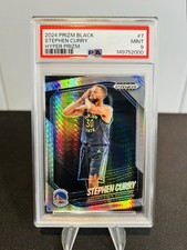 🔥2024 Prizm Black Hyper #7 Stephen Curry - PSA 9 Mint Low Pop - Night Night