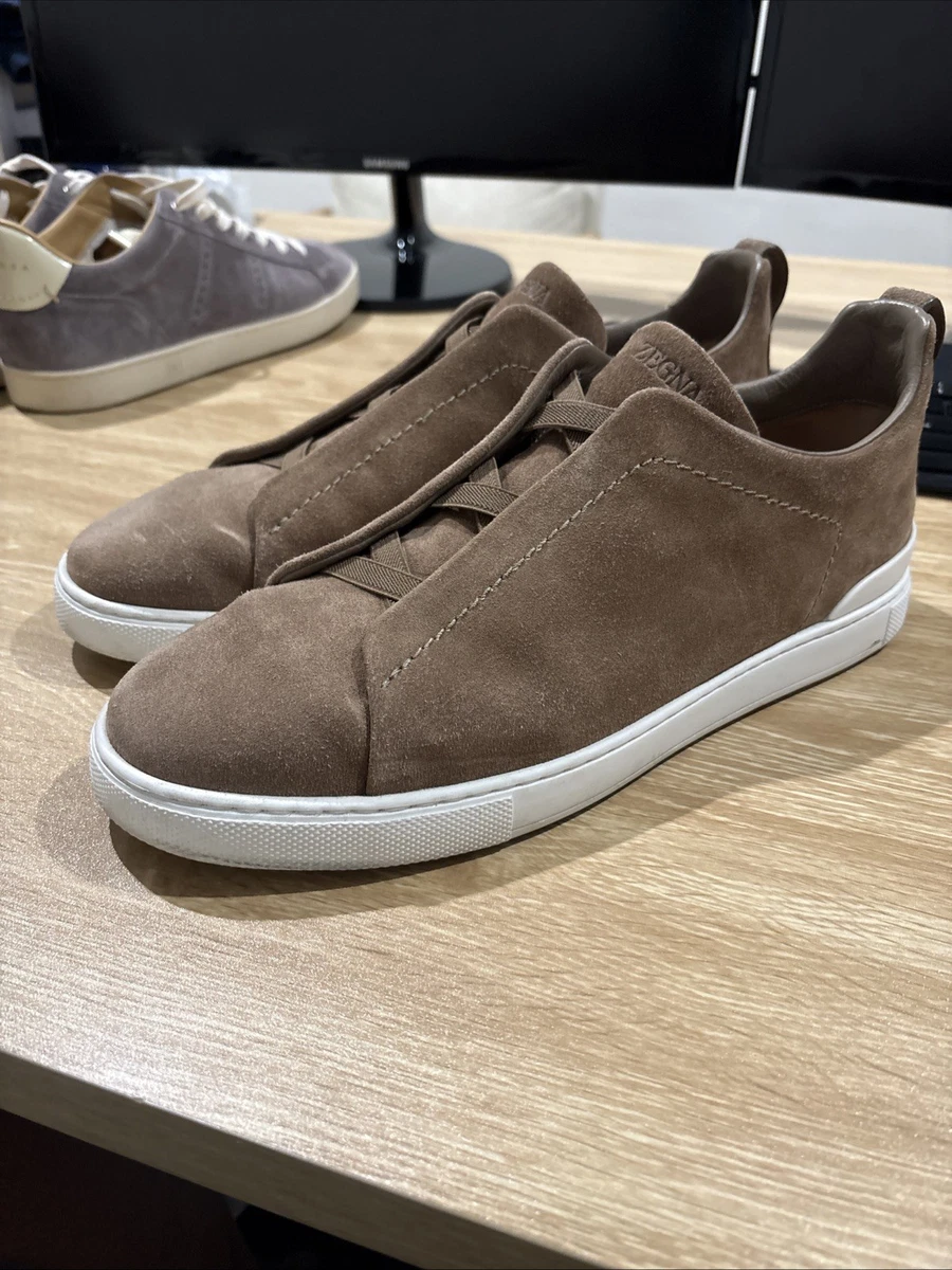 Suede Casual Brown Ermenegildo Zegna Shoes for Men for sale | eBay