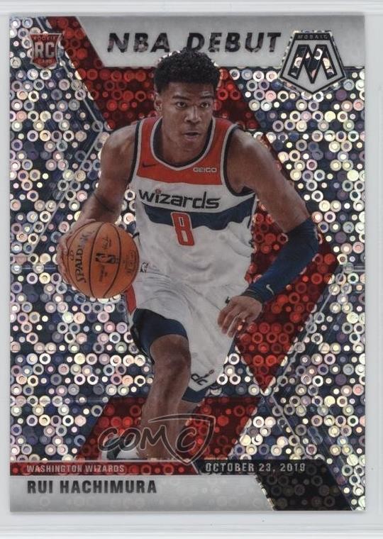 2019-20 Panini Mosaic NBA Debut Fast Break Silver Prizm Rui Hachimura #275 0e23