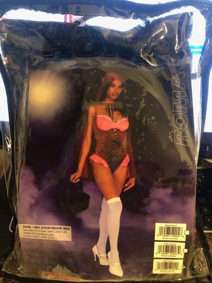 NUEVO ROMA SEXY LIBRO DE CUENTOS CAPUCHA ROJA TALLA GRANDE JUEGO DE ROL DE Halloween Foto 2 de 2