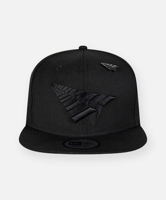 PAPER PLANES ROC NATION TRIPLE BLACK OLD SCHOOL  FIT W PIN JAY-Z HAT