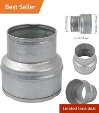 4 to 3 Inch Steel Round Duct Reducer for Ventilation Systems