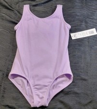 Body Wrappers Tank Leotard Lavender Front Lining High Scoop Front/Back SZ. 8-10C