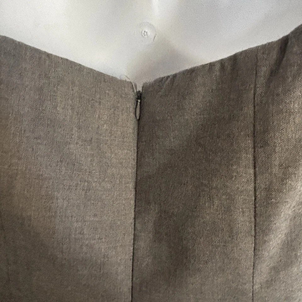 Shoshanna Wool Embroidered Dress Strapless Romantic Quiet Luxury Women’s 12 Foto 4 de 4