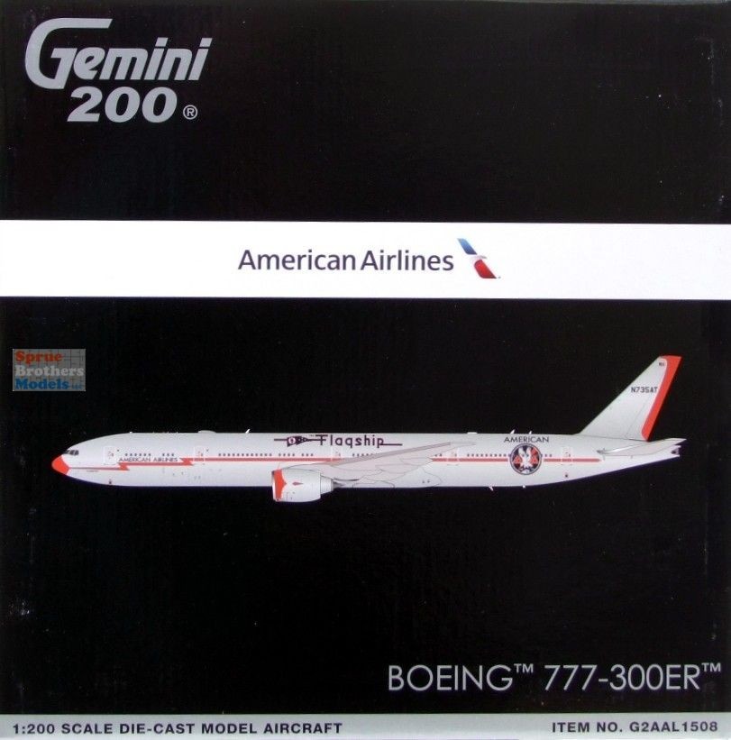 GEMG21508 1:200 Gemini Jets American Airlines B777-300ER Reg