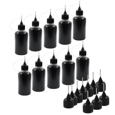 Precision Tip Applicator Bottle,30ml Glue Applicator Bottles, 10 PCS Plastic ...