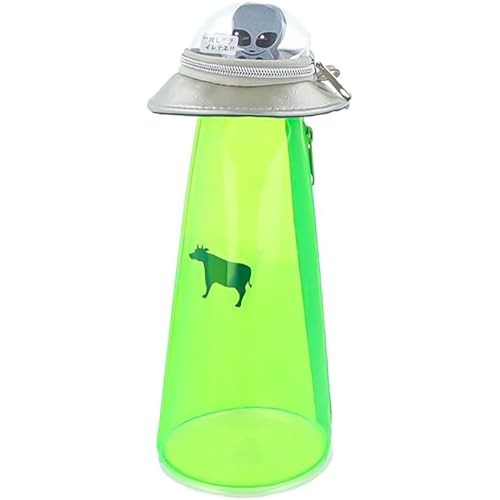 New Sun‑Star UFO Standing Pencil Holder Alien Abduction Style Pen Case ...
