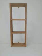 Any size Solid oak wall shelf unit handmade furniture shelving bookcase shelves