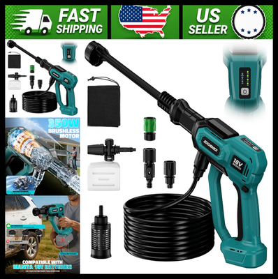 #ad Cordless Portable Pressure Washer for Makita 18V Battery 1000 PSI $136.99