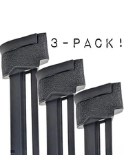 (3-PACK) Textured Magazine Spacer/Sleeve For Taurus TX22 21-rd ProMag Magazine.