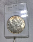 1900-O $1 Morgan Silver Dollar Old ANA Holder MS-63