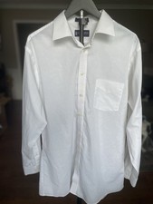 Stafford Men's 16 1/2 Long Sleeve White Button Down Dress Shirt
