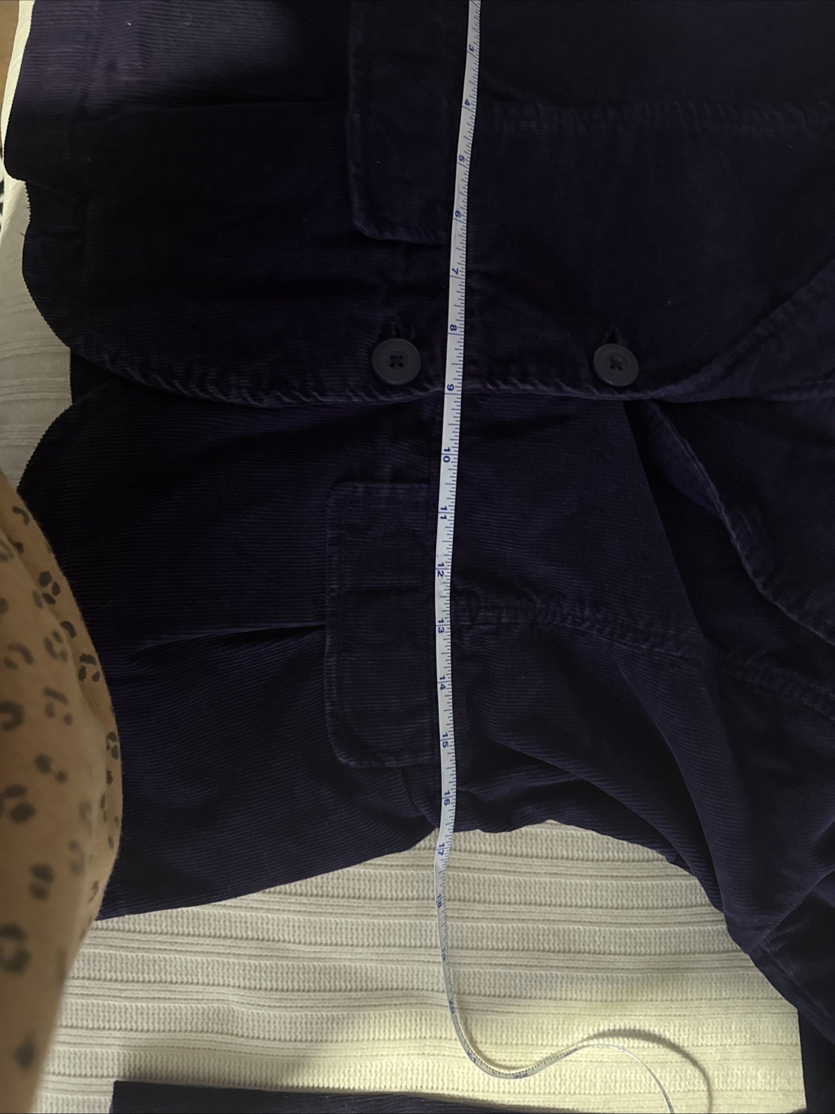 Purple Corduroy Jacket Two Buttons Size 12 ByH&M New York thumbnail 7