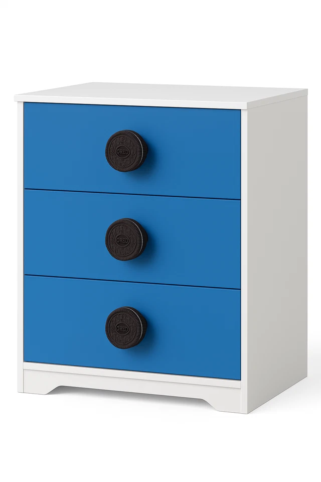 3x 🍪3D Printed OREO Cookie KIDS Door Knobs , Fun & Unique Handle for Kids Rooms - Image 2 of 4