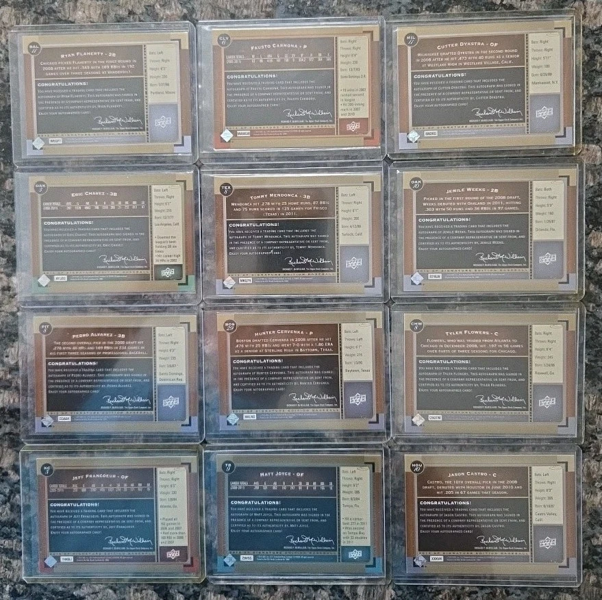 Huge Lot of 16 - 2012 Upper Deck SP Signature Edition ROOKIE/VET AUTO Autograph - Image 2 of 4