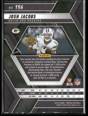 Josh Jacobs 2025 Panini Mosaic #156 | eBay