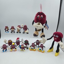 CALIFORNIA RAISINS Figure Lot Vintage 1980s PVC Plush Band Toys Music Set of 15