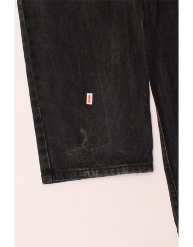 Pantalones de mezclilla rectos regulares para hombre MARLBORO CLASSICS W33 L34 algodón negro DO45 - Imagen 3 de 5