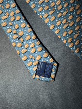 Vineyard Vines Boys Blue Orange Pumpkin Whale Necktie