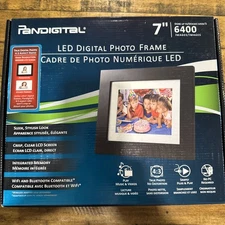 Pandigital Digital Photo Frame 7" 1 GB Internal Memory Up To 6400 Images -NIB