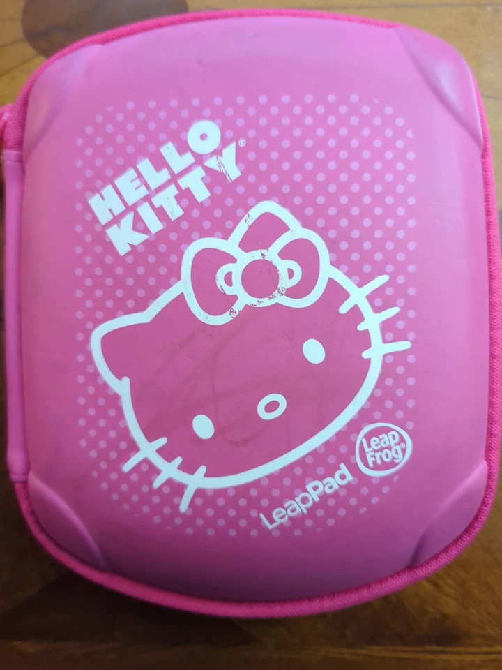 LeapFrog LeapPad Explorer Pink Hello Kitty Carrying Case Storage Organize Games - Image 2 of 4