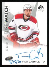 2016-17 SPA Future Watch Inscribed AUTO #130 Trevor Carrick/3/15/16 /999