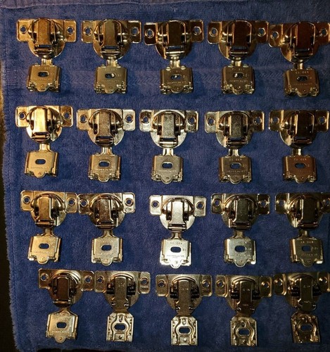16x Grass TEC 864 3/4" Overlay Self Close Cabinet Hinge and 4x DTC brand - Picture 2 of 5