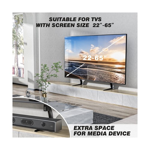 5Rcom Supporto TV da Tavolo, Supporto TV Universale per 22 a 65 Pollici Plasma LC... - Foto 2 di 10