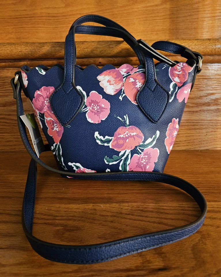 Liz Claiborne GABBY 小手提包钱包斜挎包可调节肩带全新带标签 — 第 2/4 张图片