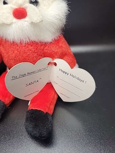 3 Ty Beanie Babies Jingle Babies Christmas Ornaments Santa, Twinkling & Presents - Picture 5 of 13