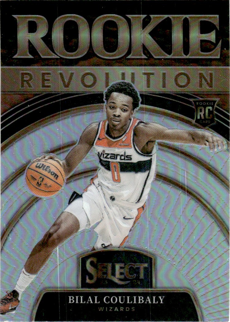 2023-24 Panini Select Rookie Revolution Silver Bilal Coulibaly Rookie Washington