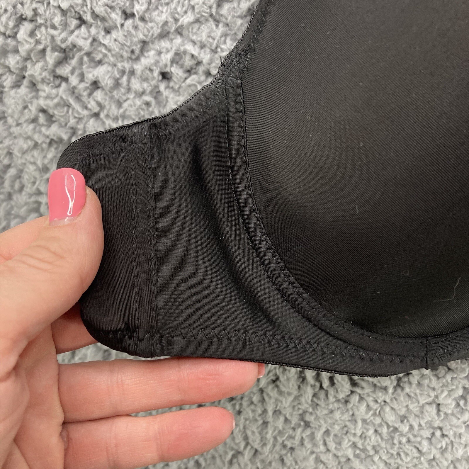 Sofra Padded Underwire Molded Cup Black Push Up B… - image 4