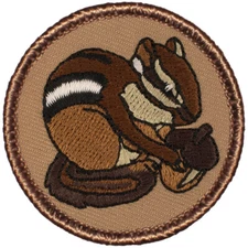 Chipmunk Patrol Patch - 2" Round Embroidered Patch