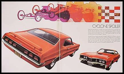 Mercury Cyclone 1970 alerón Montego GT ¡Folleto enorme! Foto 2 de 4