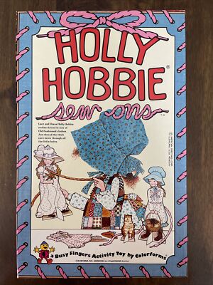 RARE Vintage Holly Hobbie Sew Ons Colorforms Busy Fingers Activity Toy Unused
