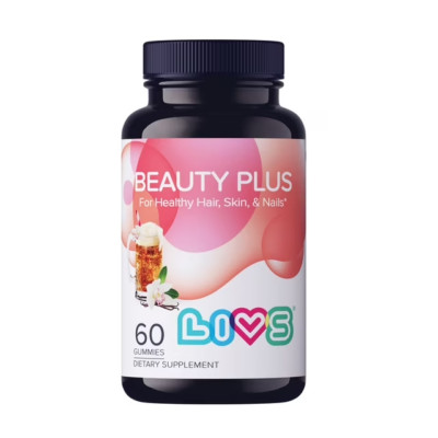 LIVS Beauty Plus 120 60x2 Gummy  Biotin Multivitamin Healthy Hair Skin Nails ZZ
