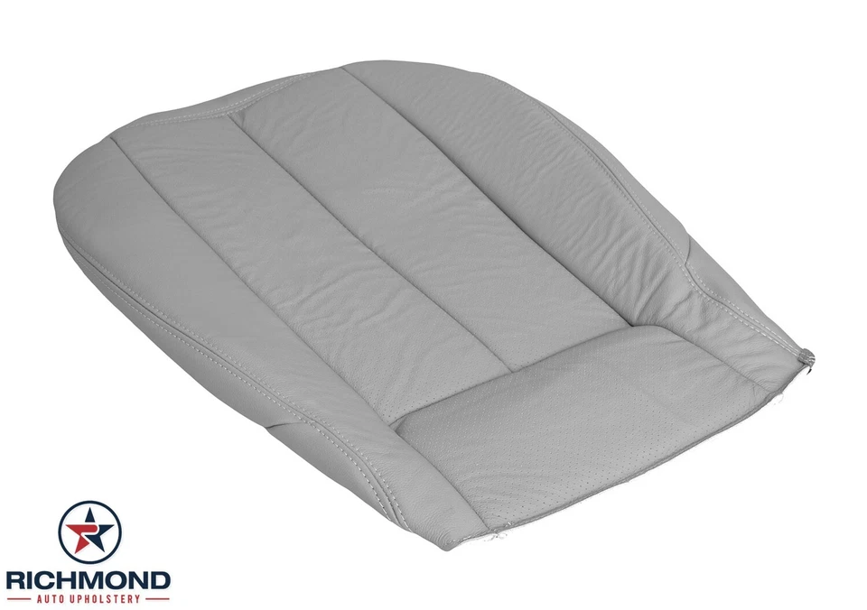 2000 2001 Mercedes-Benz CLK320 CLK430-Driver Side Bottom Leather Seat Cover Gray - Image 4 of 4