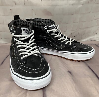 Vans Sk8 Hi MTE Sneakers Mens 5.5 Dark Gray Suede Canvas High Top Skate Shoes