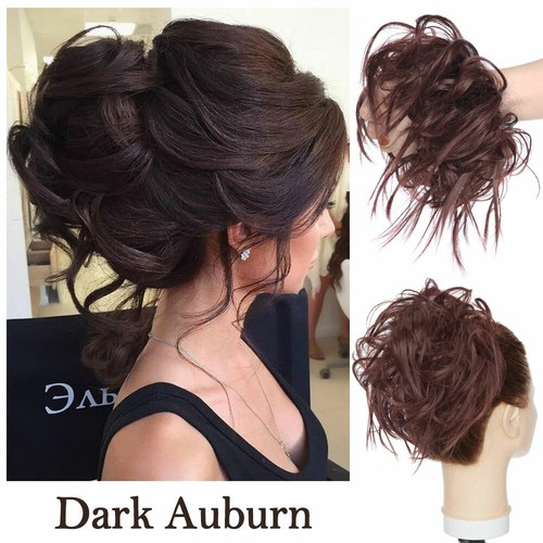 THICK X-LARGE Messy Bun Scrunchie Hair Extensions Natural Ponytail Hair piece US - Picture 20 of 31