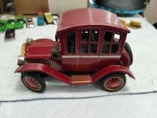 Yonezawa Roska Grand-Pa Car Tin Lithograph Battery Operated Toy Car Untested