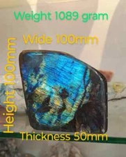 Polished Labradorite Freeform 1089g High Flash Free-Standing Display Specimen
