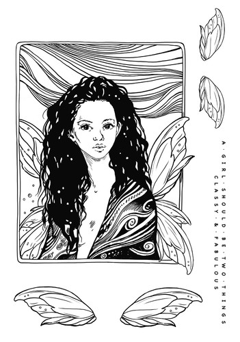 Katkin Krafts - Colección Windswept Dreams 6 in x 8 in estampilla o plantilla de 7 x 7 - Imagen 13 de 63