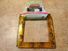 BROWN ACRYLIC - SQUARE PURSE HANDLES - NWT - 5 X 5- SEWING,  CROCHET, MACRAME
