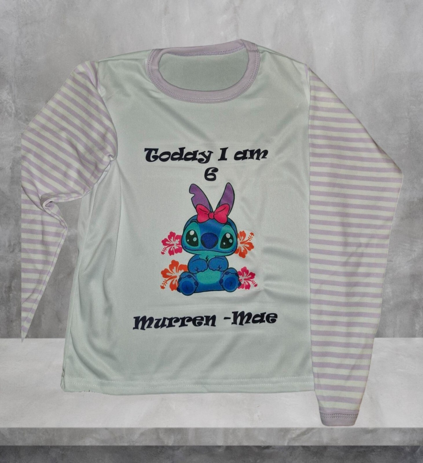 Personalised childrens birthday pyjamas Stitch (Lilo & Stitch) Theme image 4