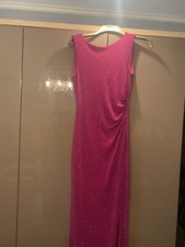 Lipsy Pink Size 10 Dress With Slit